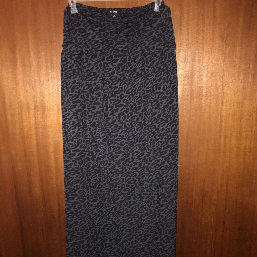Cheetah print long dress